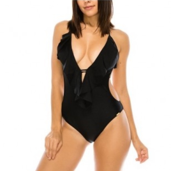 . Other - ONE PIECE SEXY SOLID BLACK - NWT